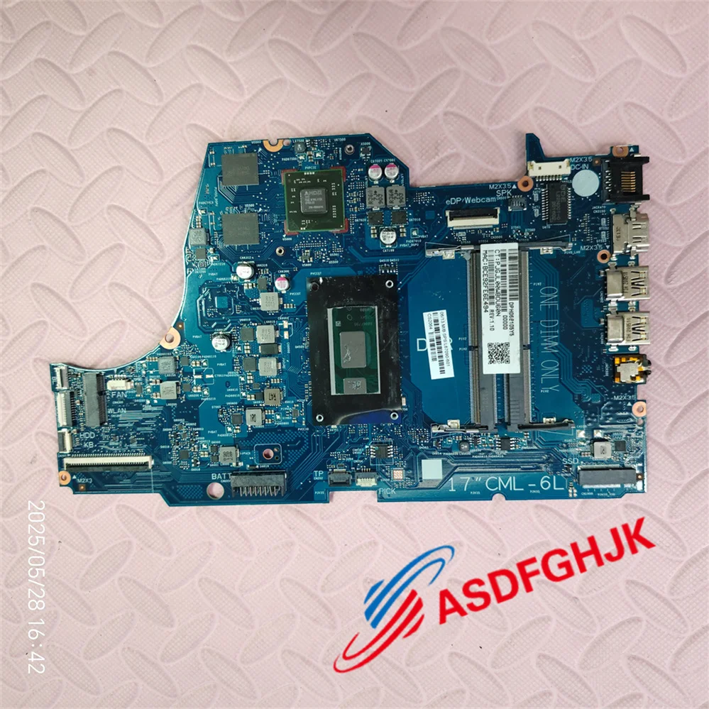 FOR HP ProBook 470 G7 i5-10210U 1.6 GHz DDR4 Motherboard L67090-601 6050A3107701-MB-A01
FOR HP ProBook 470 G7 i5-10210U 1.6 GHz DDR4 Motherboard L67090-601 6050A3107701-MB-A01