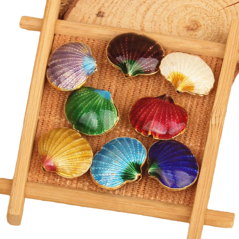 2Pcs High End Cloisonne Shell Shape Beads DIY Earrings Bracelet Necklace Jewelry Making Findings Chinese ICH Enamel Accessories
2Pcs High End Cloisonne Shell Shape Beads DIY Earrings Bracelet Necklace Jewelry Making Findings Chinese ICH Enamel Accessories