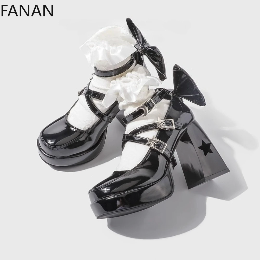 Subculture Lolita Mary Jane Shoes for Women Chunky Heel Pumps Bowknot One-Strap High Heels Japanese JK Single Shoes
Subculture Lolita Mary Jane Shoes for Women Chunky Heel Pumps Bowknot One-Strap High Heels Japanese JK Single Shoes