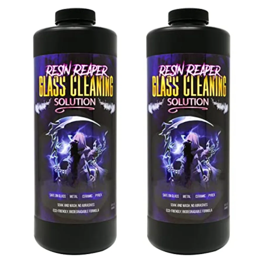 Resin Reaper Glass Cleaner 2-Pack 64 OZ Pipe Cleaner Safe on Glass, Metal, Ceramic, and Pyrex Soak and Wash - No Abrasives - Ec
Resin Reaper Glass Cleaner 2-Pack 64 OZ Pipe Cleaner Safe on Glass, Metal, Ceramic, and Pyrex Soak and Wash - No Abrasives - Ec