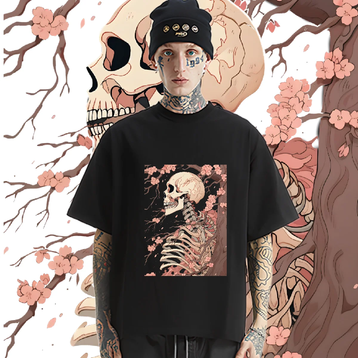 Skull O-Neck T-shirt Big Size Loose Shirt Vintage Classic Hip Hop Tshirt Design Special Cotton Tees Street Style Men Tees DIY
Skull O-Neck T-shirt Big Size Loose Shirt Vintage Classic Hip Hop Tshirt Design Special Cotton Tees Street Style Men Tees DIY