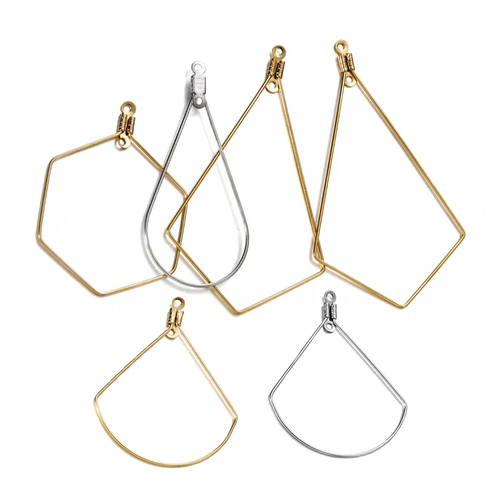 10/20Pcs Stainless Steel Gold Color Geometric Shape Earrings Pendants Connector for DIY Earrings Jewelry Making Accessories
10/20Pcs Stainless Steel Gold Color Geometric Shape Earrings Pendants Connector for DIY Earrings Jewelry Making Accessories