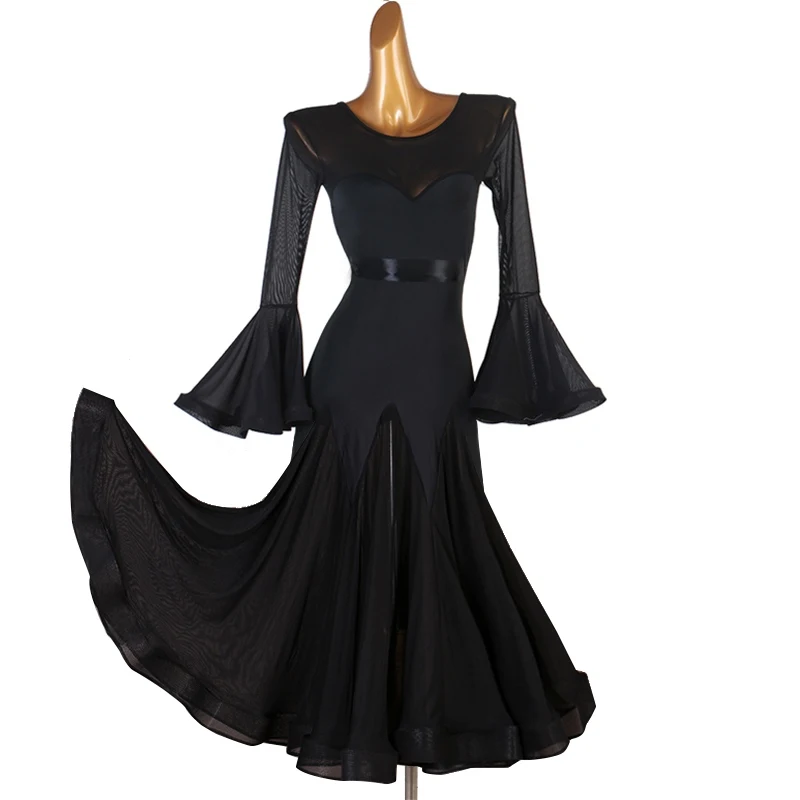 New Ballroom Dance Competition Dress Women Long Sleeve Mesh Dress Customized Clothing Waltz Modern Dance Stage Clothes DQL10339
New Ballroom Dance Competition Dress Women Long Sleeve Mesh Dress Customized Clothing Waltz Modern Dance Stage Clothes DQL10339