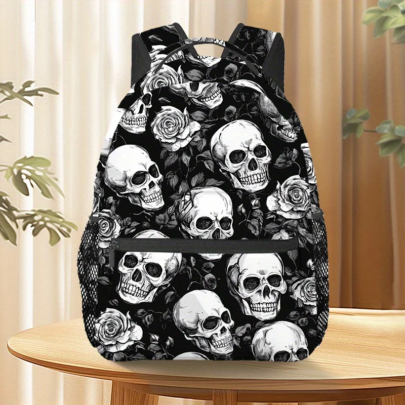 Black Floral Skull Backpack Lightweight Adjustable Strap Travel Gym Bag with Gothic Design for Men Women Yoga Beach
Black Floral Skull Backpack Lightweight Adjustable Strap Travel Gym Bag with Gothic Design for Men Women Yoga Beach