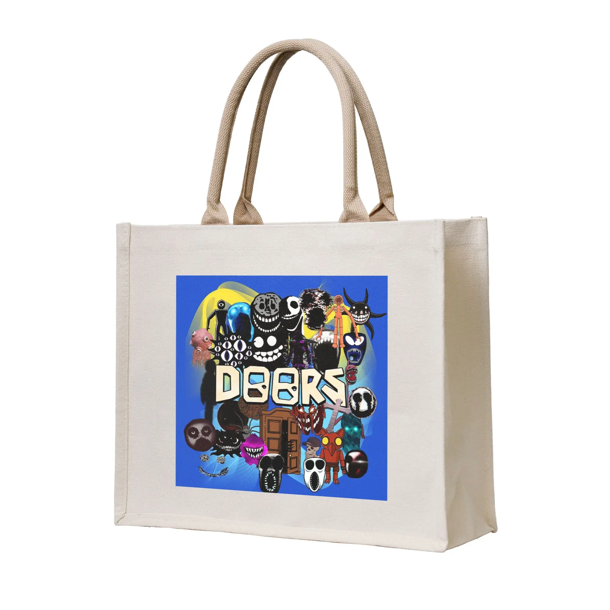 Новая сумка-шоппер Canvas The Tote Bag для женщин, многоразовая, на плечо, дорожная сумка, с принтом Doors All the Entities New Doors Game Update
Новая сумка-шоппер Canvas The Tote Bag для женщин, многоразовая, на плечо, дорожная сумка, с принтом Doors All the Entities New Doors Game Update