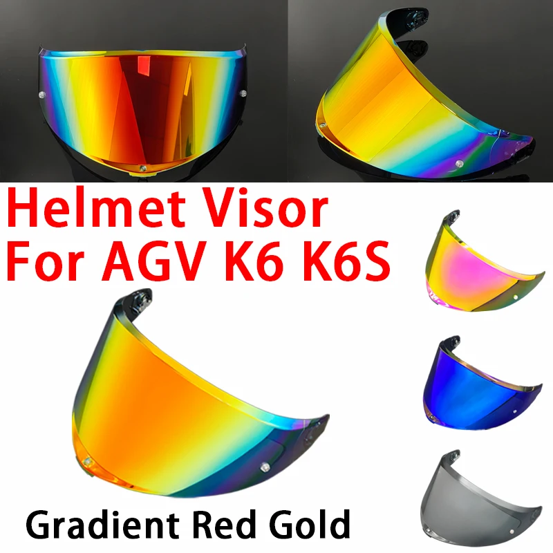 K6 Visor for AGV K6S K6 Helmet Shields Replacement Windshield Sunshield Full Face Casco Para Moto Accessories Parts
K6 Visor for AGV K6S K6 Helmet Shields Replacement Windshield Sunshield Full Face Casco Para Moto Accessories Parts