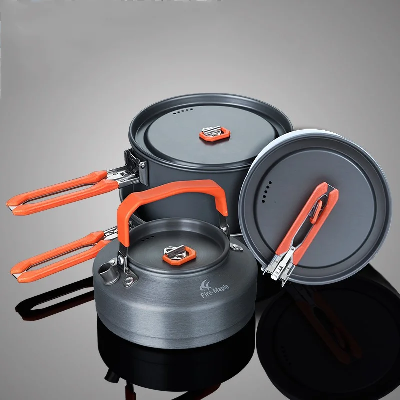 Camping Cookware Set Outdoor Pot Tableware Kit Cooking Water Kettle Pan Travel Cutlery Utensils Hiking Picnic Equipment 
Camping Cookware Set Outdoor Pot Tableware Kit Cooking Water Kettle Pan Travel Cutlery Utensils Hiking Picnic Equipment