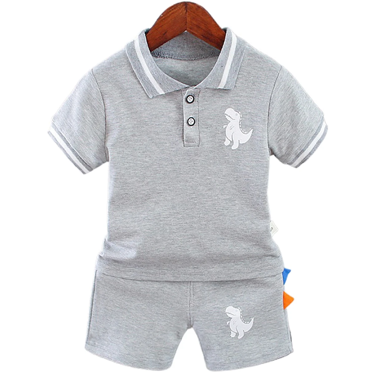 Summer Baby Boy Clothes Sets Children Clothes Dinosaur Printed Turn-down Collar T-Shirts Tops+Shorts 2PCS/Sets Baby Clothes Sets
Summer Baby Boy Clothes Sets Children Clothes Dinosaur Printed Turn-down Collar T-Shirts Tops+Shorts 2PCS/Sets Baby Clothes Sets
