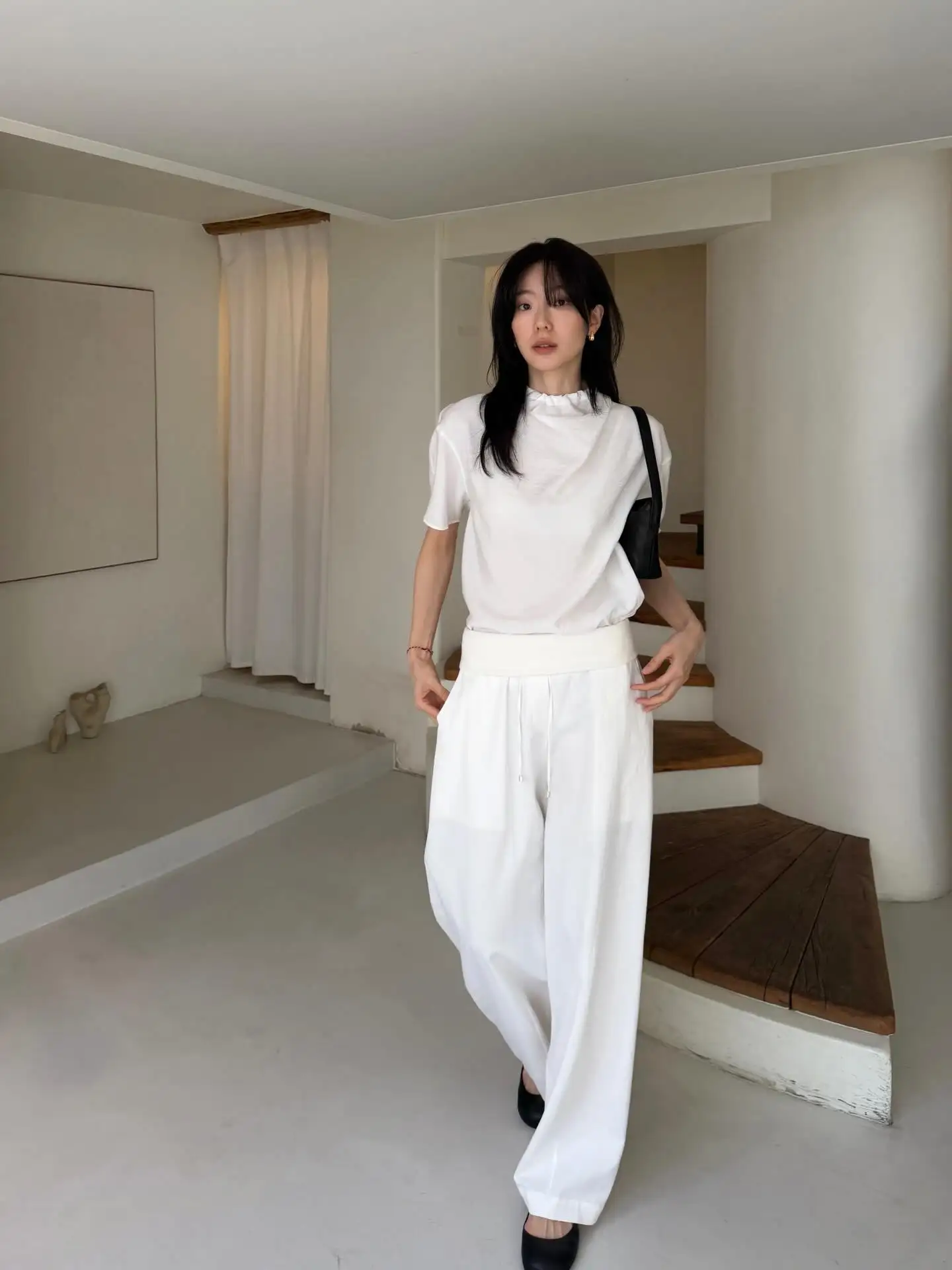 Brand MOI Button up Drawstring Collar Shirt Casual Style Loose Fit Short Sleeve Women's Summer Fashion 2026
Brand MOI Button up Drawstring Collar Shirt Casual Style Loose Fit Short Sleeve Women's Summer Fashion 2026