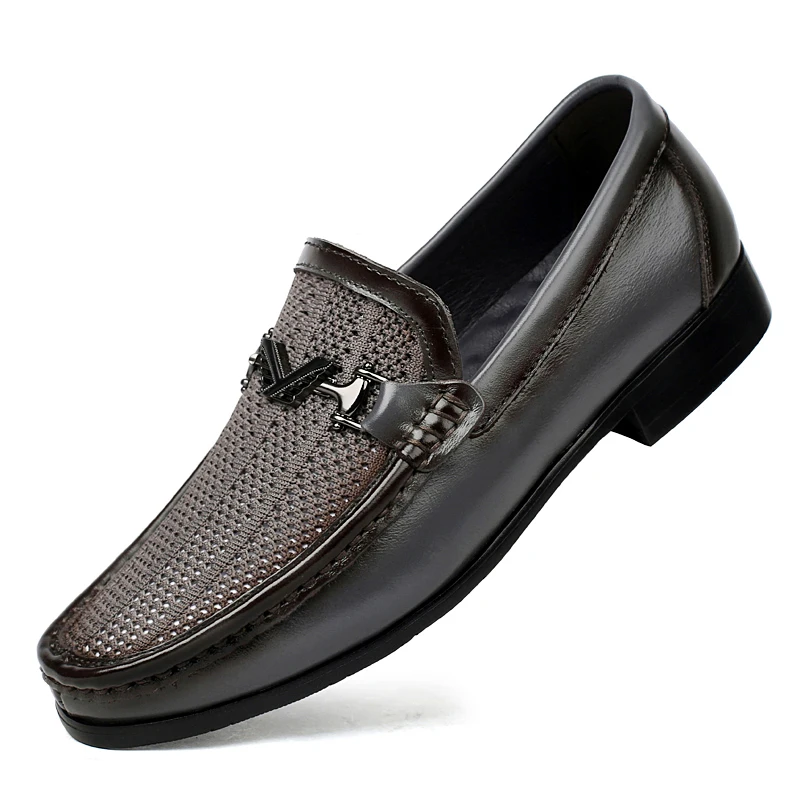 High End Brand Men's Genuine Leather Shoes Trendy Gray Flat Loafers Versatile Men's Business Dress Shoes Big Size: 36-47
High End Brand Men's Genuine Leather Shoes Trendy Gray Flat Loafers Versatile Men's Business Dress Shoes Big Size: 36-47