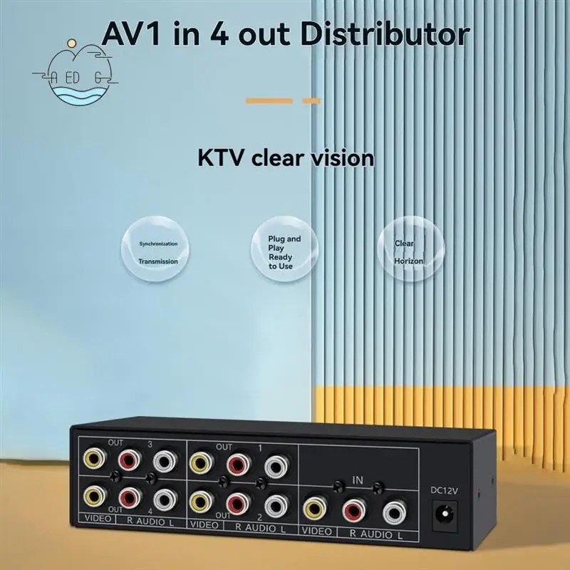 AED6-4-Way AV аудио разветвитель 1 в 4 выхода композитный RCA AV разветвитель 1X4 видео аудио разветвитель распределитель для DVD C-VBS вилка европейского стандарта
AED6-4-Way AV аудио разветвитель 1 в 4 выхода композитный RCA AV разветвитель 1X4 видео аудио разветвитель распределитель для DVD C-VBS вилка европейского стандарта