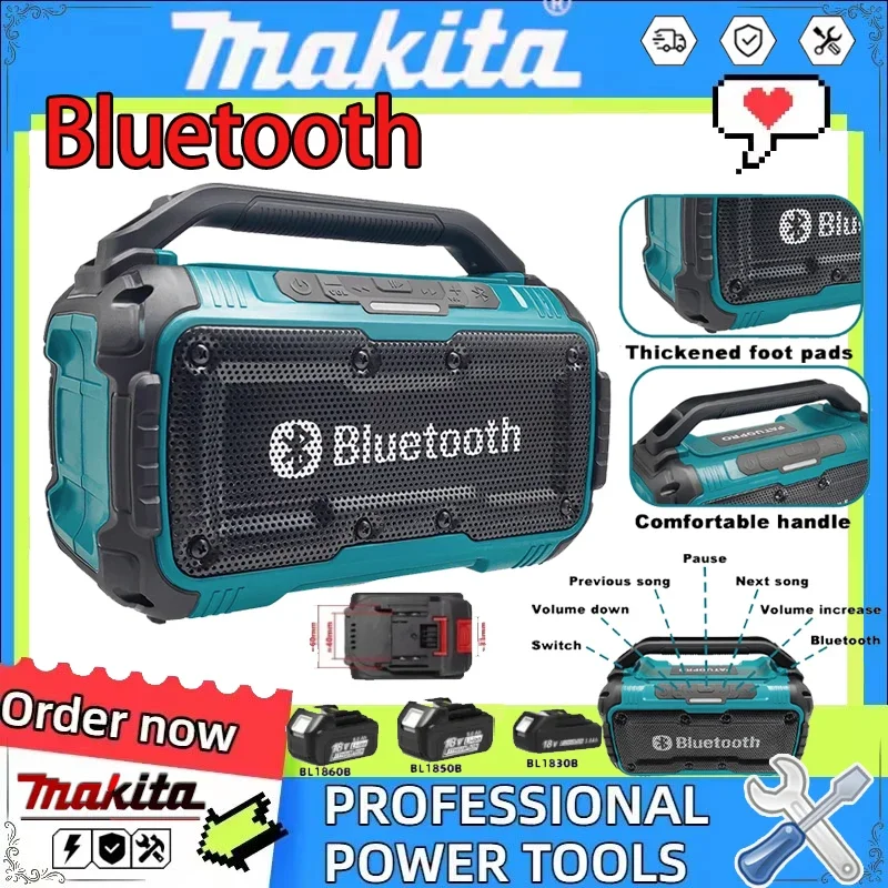 Makita Cordless Speakers Dual Channel Bluetooth Speaker Portable Surround Subwoofer Loudspeaker (No Battery)
Makita Cordless Speakers Dual Channel Bluetooth Speaker Portable Surround Subwoofer Loudspeaker (No Battery)