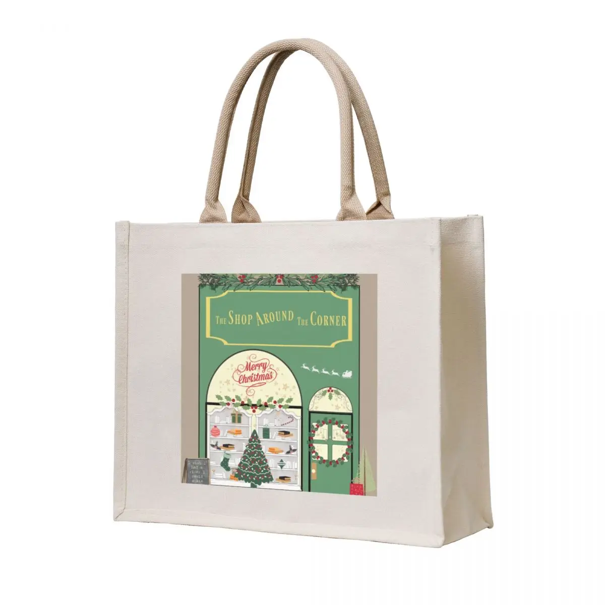 The Shop Around The Corner - Christmas Tote Bag Customizable tote bag reusable shopping bag Women's shopper custom fabric 
The Shop Around The Corner - Christmas Tote Bag Customizable tote bag reusable shopping bag Women's shopper custom fabric