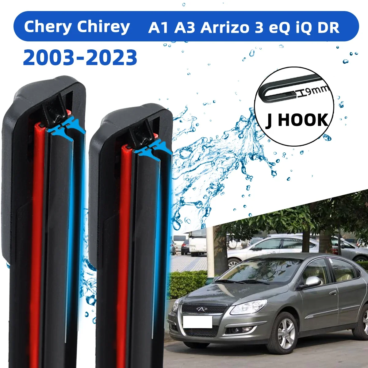 Front Wiper Accessorie Double Rubber Car Wipers for Chery Chirey A1 A3 Arrizo 3 eQ iQ DR 2003-2023 Wipers Brushes New Upgraded
Front Wiper Accessorie Double Rubber Car Wipers for Chery Chirey A1 A3 Arrizo 3 eQ iQ DR 2003-2023 Wipers Brushes New Upgraded