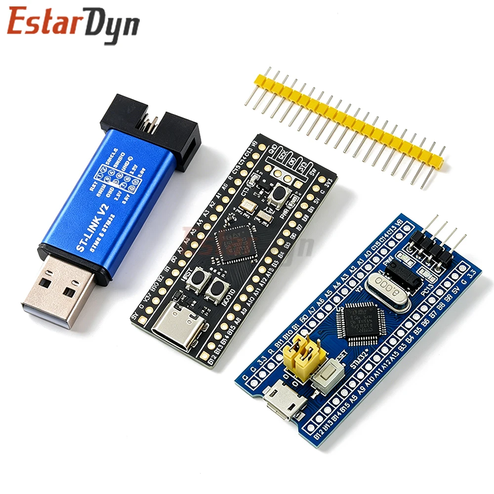 Estardyn ST-LINK V2 Programmer Debugger + STM32F4 F1 ARM Core Board for STM32F401 F411 F103 C8T6 C6T6 MCU DIY
Estardyn ST-LINK V2 Programmer Debugger + STM32F4 F1 ARM Core Board for STM32F401 F411 F103 C8T6 C6T6 MCU DIY