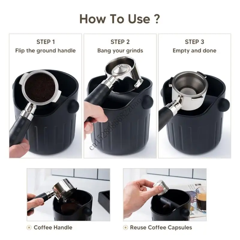 H7EA Antislip Coffee Grounds Bins Durable ABS Coffee Waste Container for Home Bar
H7EA Antislip Coffee Grounds Bins Durable ABS Coffee Waste Container for Home Bar