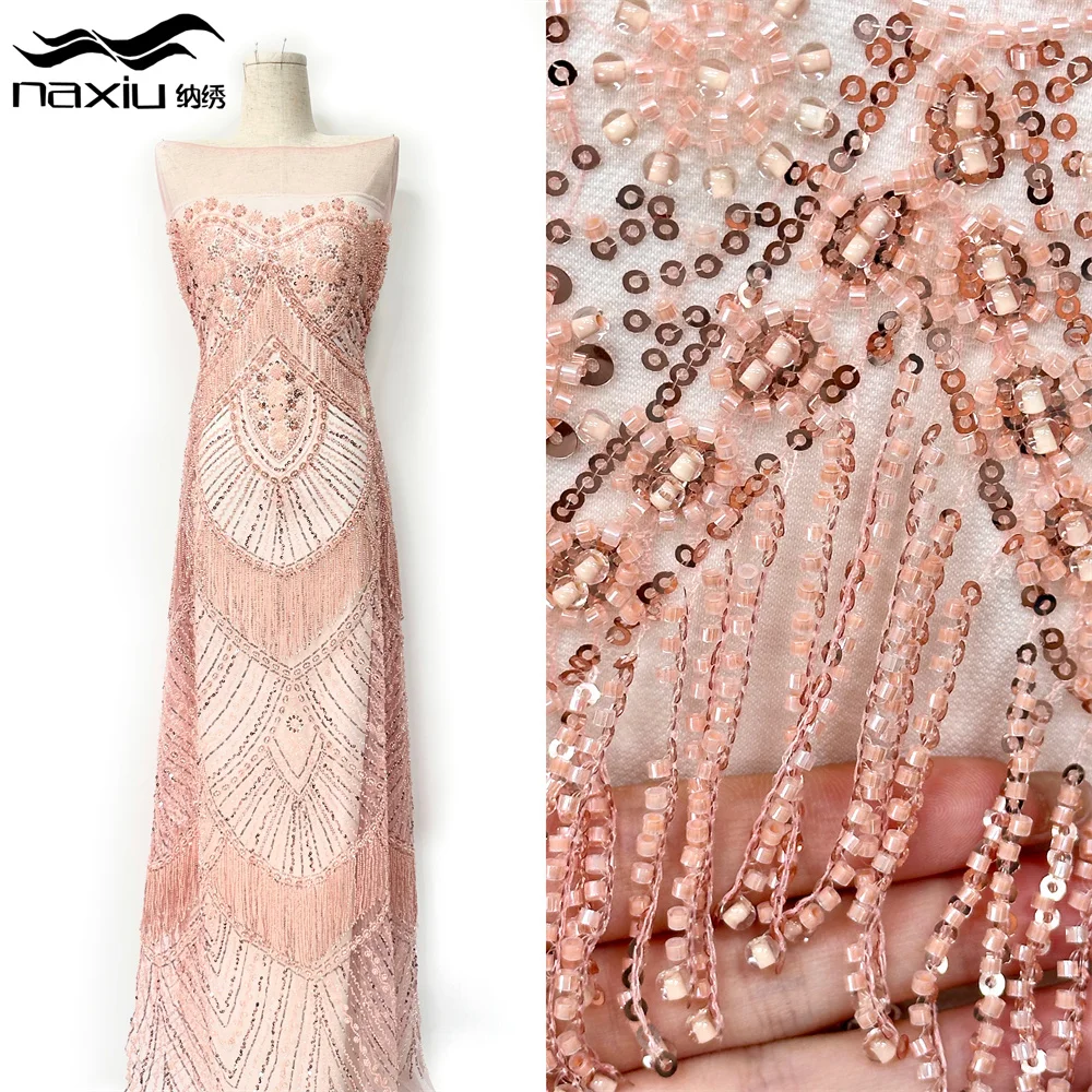 Madison African 3d Sequins Lace Fabric 2026 High-Quality Embroidered Beaded Nigerian French Tulle Material For Wedding Dresses
Madison African 3d Sequins Lace Fabric 2026 High-Quality Embroidered Beaded Nigerian French Tulle Material For Wedding Dresses