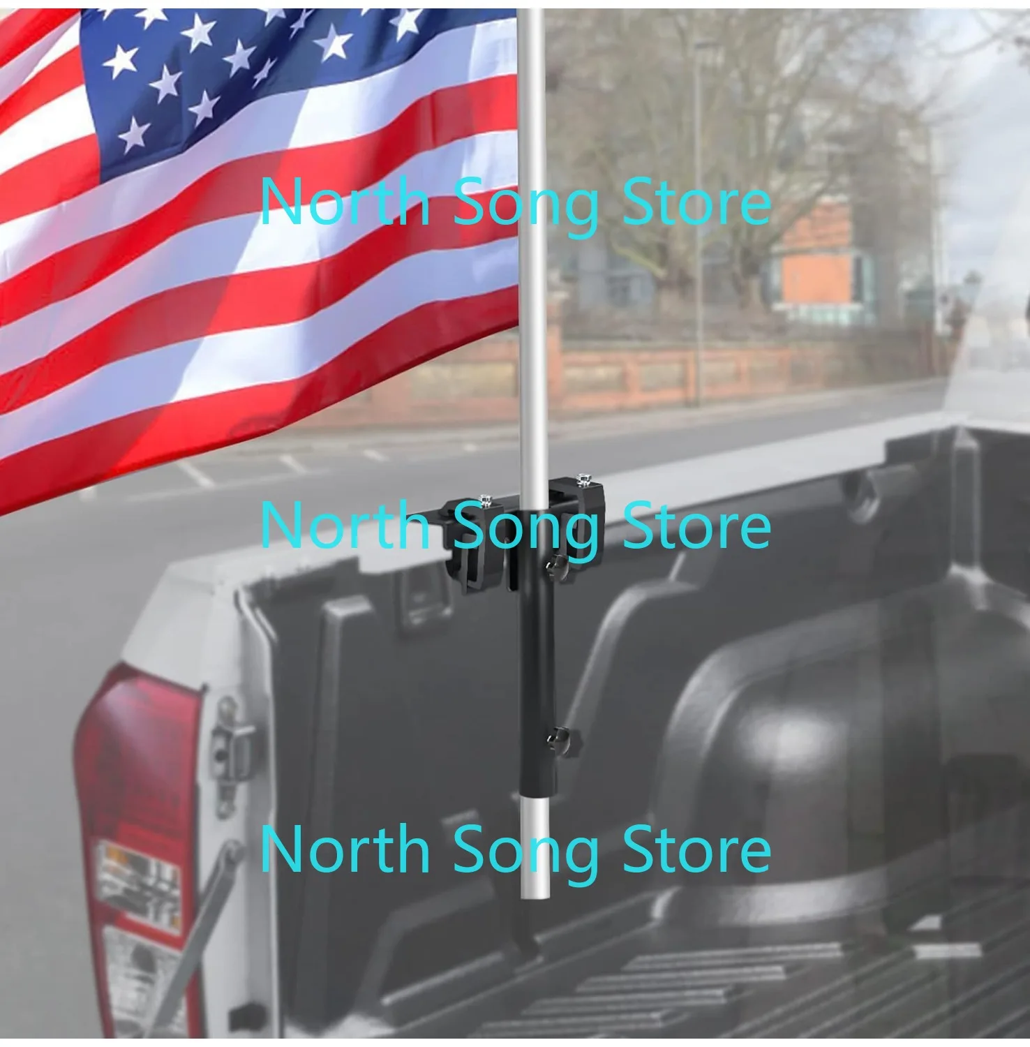 No Drilling Side Flag Pole Mount Kit for Truck Bed,Universal Black Flagpole Holder Fit Up to 1.5" Pole
No Drilling Side Flag Pole Mount Kit for Truck Bed,Universal Black Flagpole Holder Fit Up to 1.5" Pole