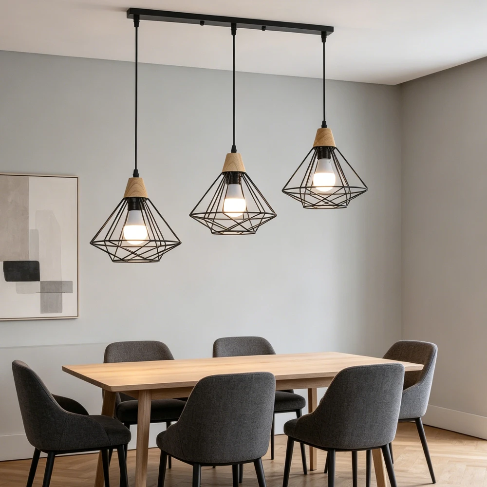 Modern 3-Heads Chandelier Wrought Iron Cafe Bar Store Hanging Lamp Black Pendant Lamp Industrial Retro Loft Dining Room Lighting
Modern 3-Heads Chandelier Wrought Iron Cafe Bar Store Hanging Lamp Black Pendant Lamp Industrial Retro Loft Dining Room Lighting