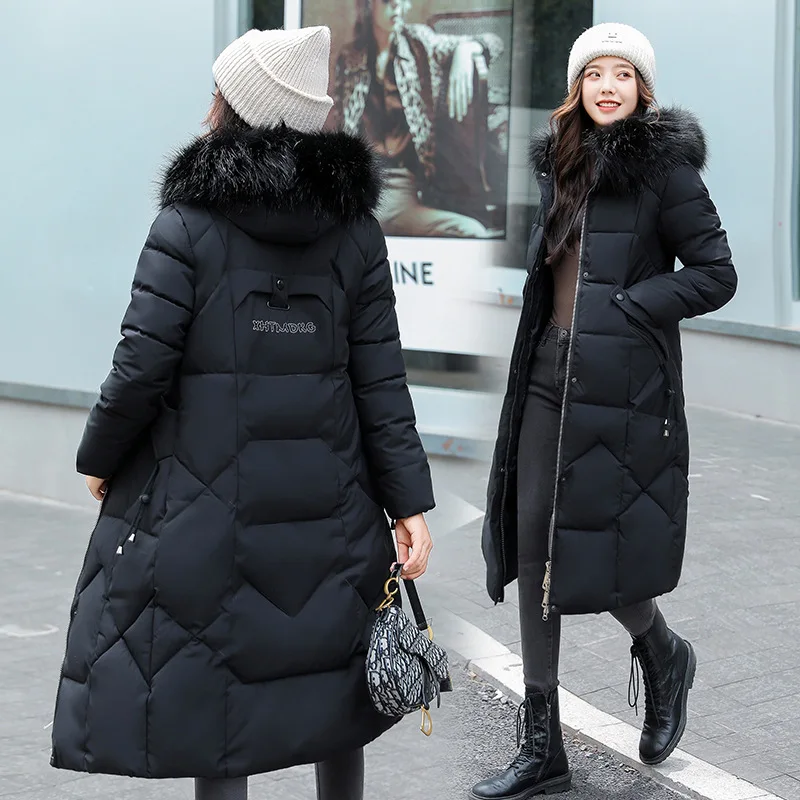 Warm Stylish Hooded Zipper Closure Coat Women's Mid-Length Thickened Cotton Jacket Winter Fashion Slim Fit Knee-Length Coat
Warm Stylish Hooded Zipper Closure Coat Women's Mid-Length Thickened Cotton Jacket Winter Fashion Slim Fit Knee-Length Coat