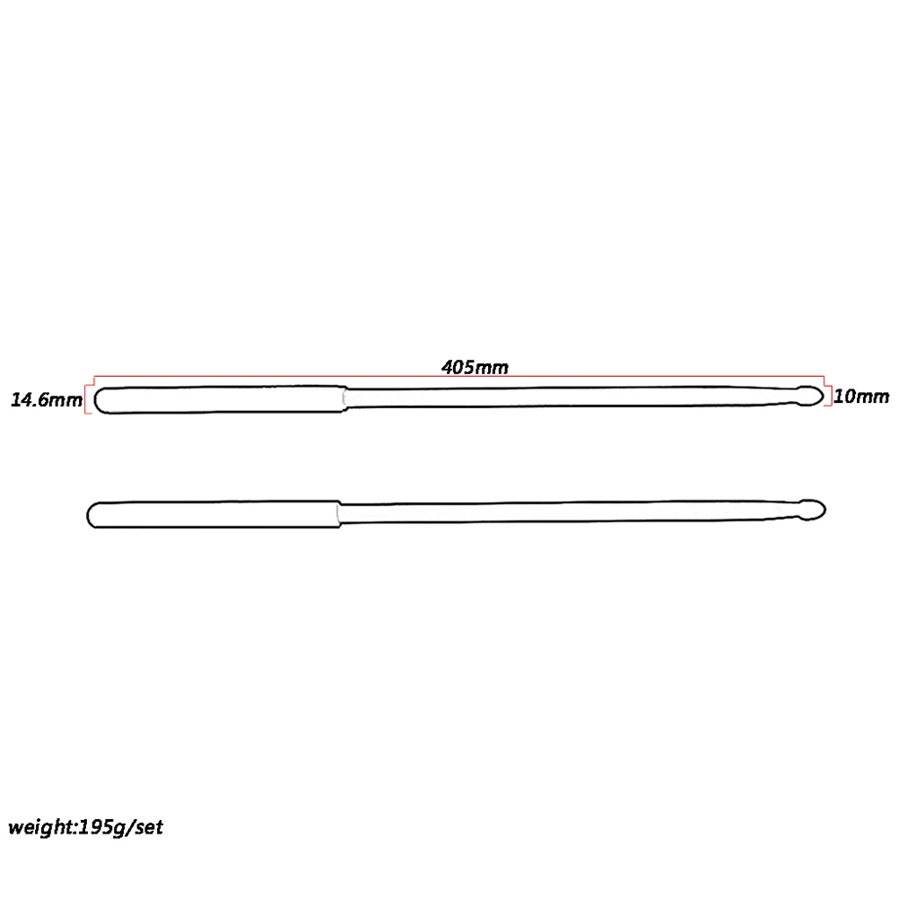 Metal Drum Stick Aluminium Alloy Drumstick for Pad Practice Drummer Drumsticks Kit Child
Metal Drum Stick Aluminium Alloy Drumstick for Pad Practice Drummer Drumsticks Kit Child