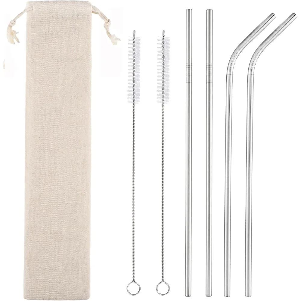 US Shipping 10.5 Inch Long Stainless Steel Metal Straws Set of 4 with Cleaning Brushes Case for 30 oz 20 oz Tumblers Reusable
US Shipping 10.5 Inch Long Stainless Steel Metal Straws Set of 4 with Cleaning Brushes Case for 30 oz 20 oz Tumblers Reusable