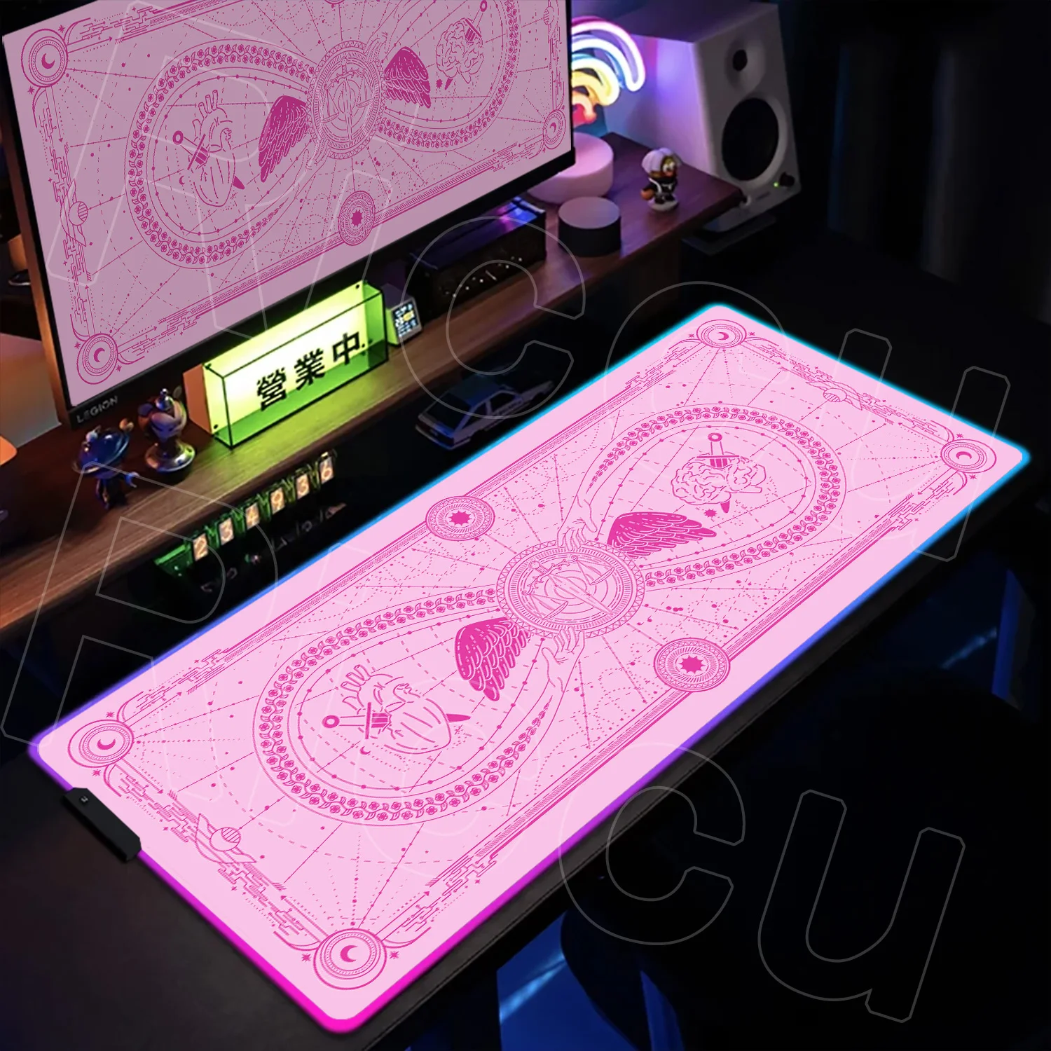RGB XXL Angel Card Tarot Design Mouse Pad Game protective PC Accessories Desk Mat Large Computer Office Anti-slip LED Mat carpet
RGB XXL Angel Card Tarot Design Mouse Pad Game protective PC Accessories Desk Mat Large Computer Office Anti-slip LED Mat carpet
