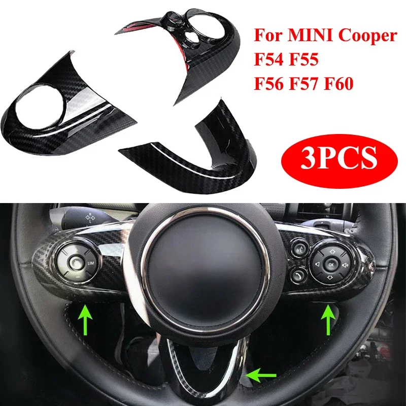 Carbon Fiber Car Steering Wheel Covers Sticker Cover For Mini Cooper F54 F55 F56 F57 F60 Autom Interior Modification Accessories
Carbon Fiber Car Steering Wheel Covers Sticker Cover For Mini Cooper F54 F55 F56 F57 F60 Autom Interior Modification Accessories