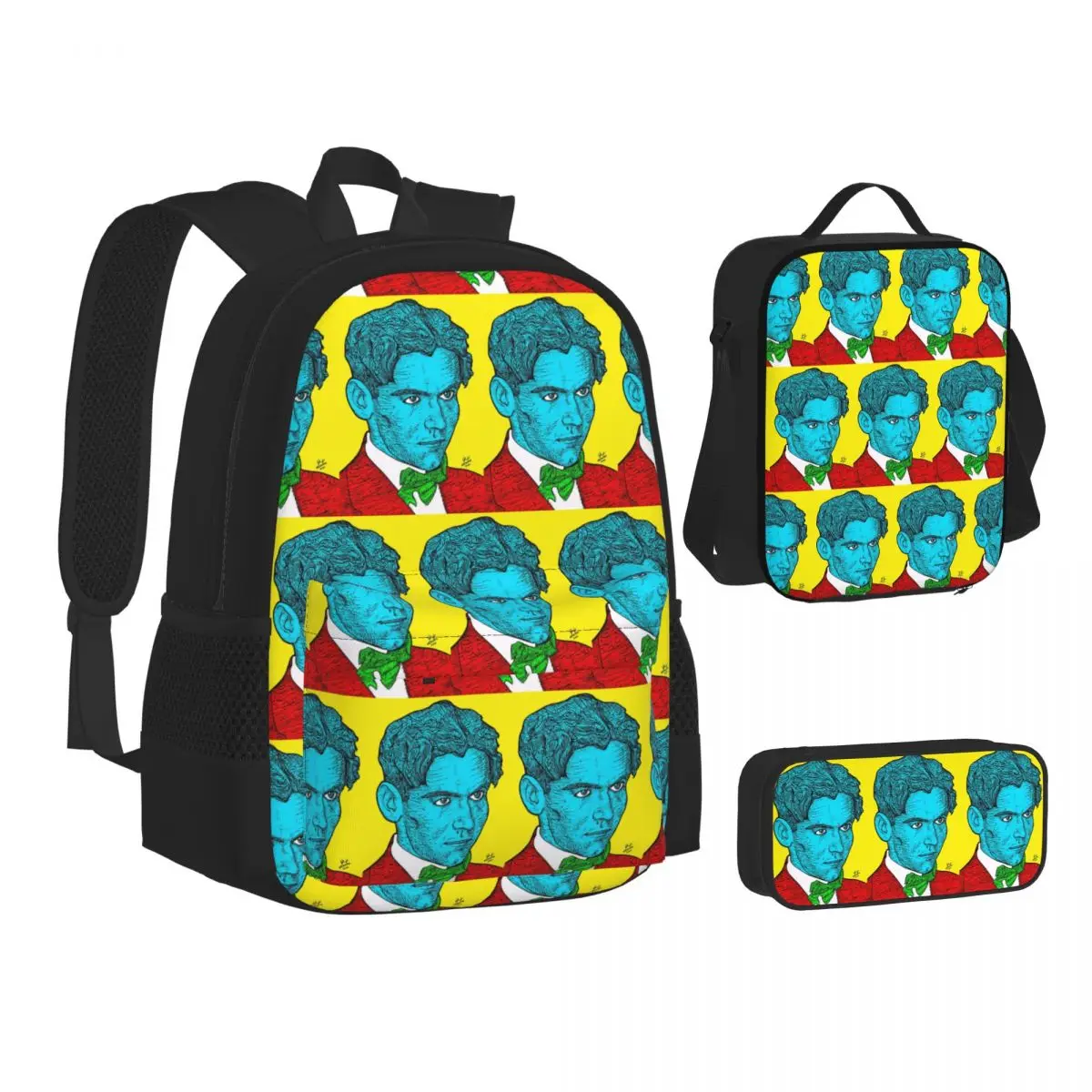 Federico Garcia Lorca Portrait 16 Backpacks Boys Girls Bookbag School Bags Children Rucksack Lunch Bag Pen Bag Three-Piece Set
Federico Garcia Lorca Portrait 16 Backpacks Boys Girls Bookbag School Bags Children Rucksack Lunch Bag Pen Bag Three-Piece Set
