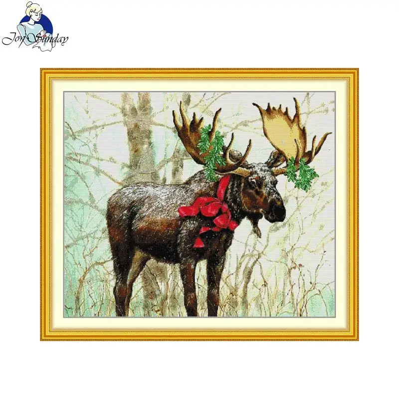 Joy Sunday Cross Stitch Kit Happy New Year Christmas Deer Aida Fabric 16CT 14CT 11CT Art Craft DIY Embroidery Kit Home Decor New
Joy Sunday Cross Stitch Kit Happy New Year Christmas Deer Aida Fabric 16CT 14CT 11CT Art Craft DIY Embroidery Kit Home Decor New