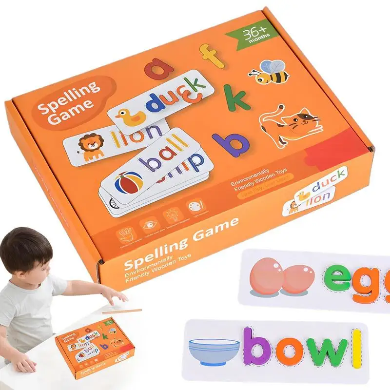 Letter Learning Toys Wooden Educational Puzzles For Kids Word Spelling Toys For Kids Age 3-6 Year Old Letter Matching Game Fine
Letter Learning Toys Wooden Educational Puzzles For Kids Word Spelling Toys For Kids Age 3-6 Year Old Letter Matching Game Fine