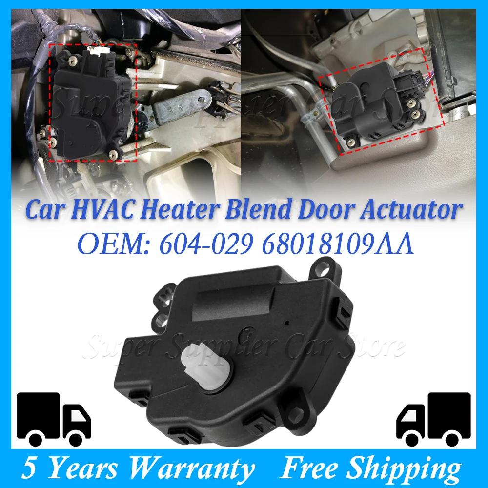604-029 68018109AA New HVAC Heater Air Blend Door Actuator For Chrysler Dodge Avenger Journey Jeep Patriot Compass Wrangler Ram
604-029 68018109AA New HVAC Heater Air Blend Door Actuator For Chrysler Dodge Avenger Journey Jeep Patriot Compass Wrangler Ram