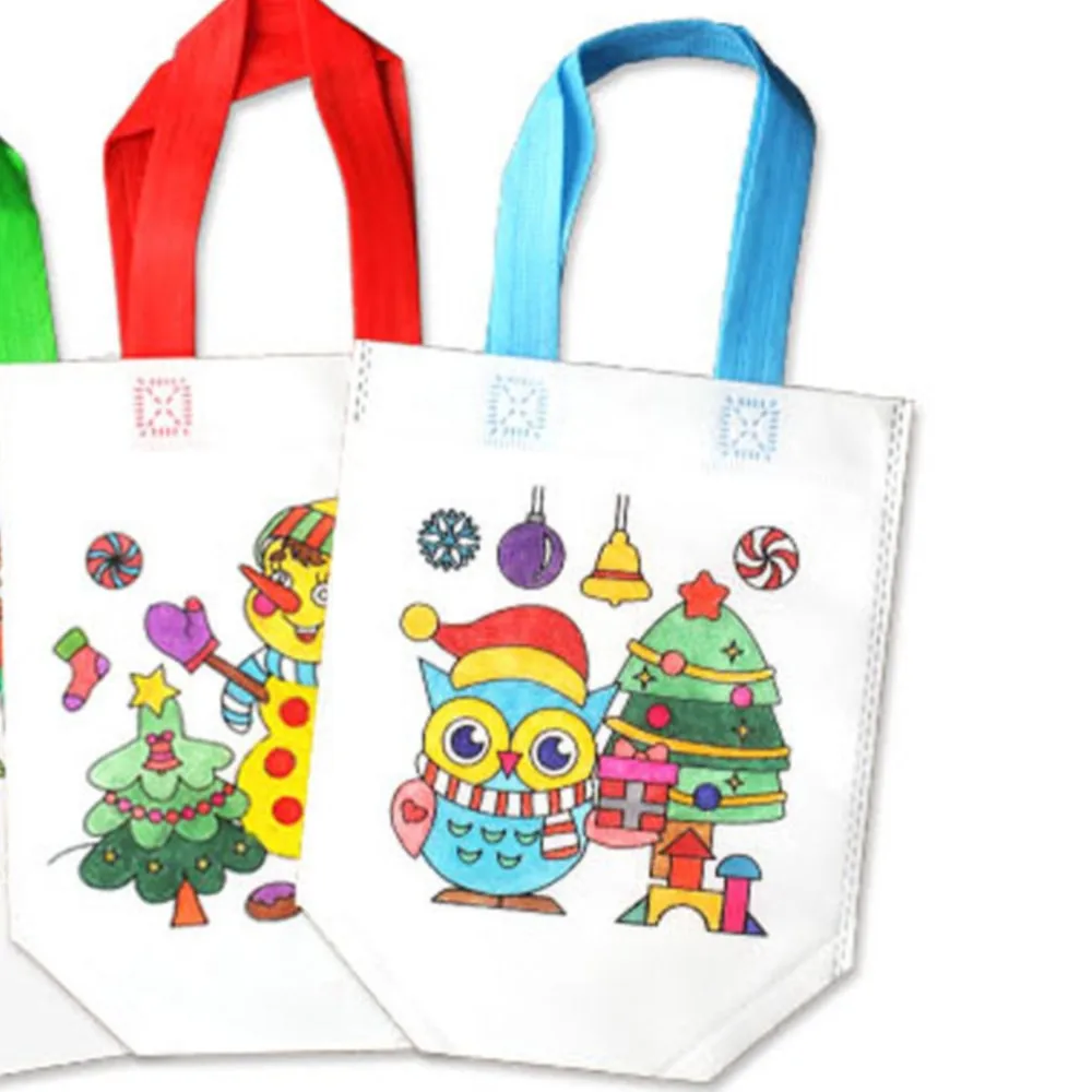 2PCS/LOT Children DIY Environmental Graffiti Bag Storage Package Kindergarten Handmade Color Painting By Yourself Christmas Toys
2PCS/LOT Children DIY Environmental Graffiti Bag Storage Package Kindergarten Handmade Color Painting By Yourself Christmas Toys