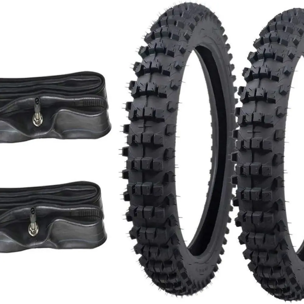 Off Road 70/100-17 Dirt Bike Front Tire and Inner Tube Set | Motorcycle 2.25-2.50x17 Tires and Innertube
Off Road 70/100-17 Dirt Bike Front Tire and Inner Tube Set | Motorcycle 2.25-2.50x17 Tires and Innertube
