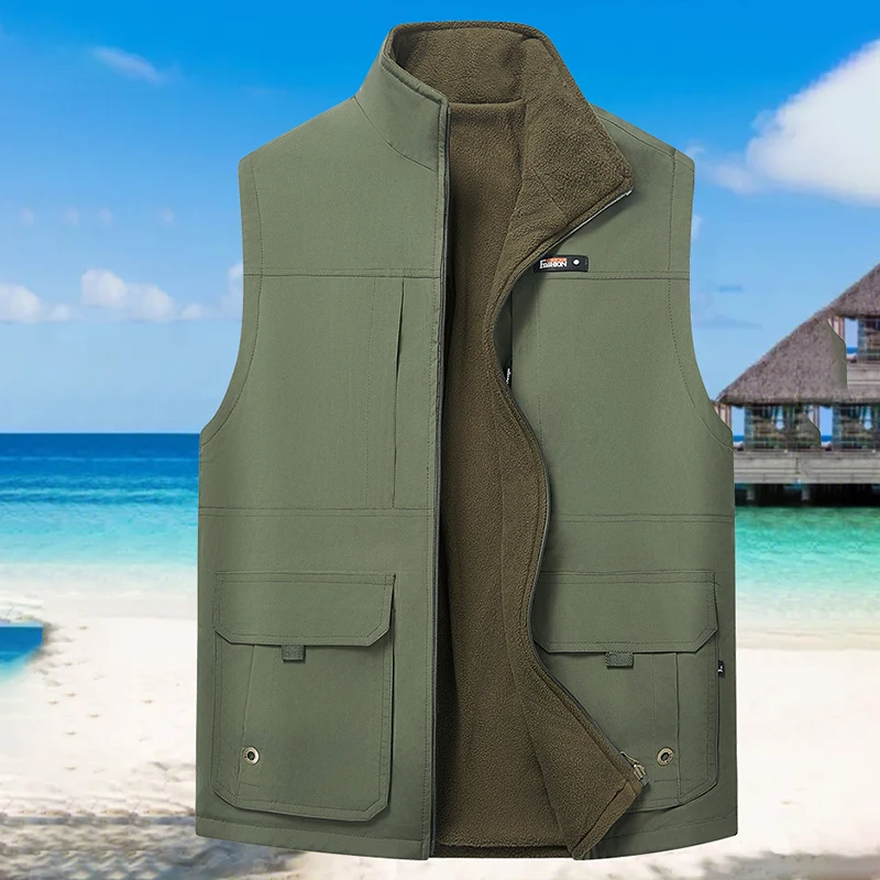 【 Double-sided Wear 】2025 Autumn and Winter Middle-aged and Elderly Men's casual Dad Jacket with fleece vest
【 Double-sided Wear 】2025 Autumn and Winter Middle-aged and Elderly Men's casual Dad Jacket with fleece vest