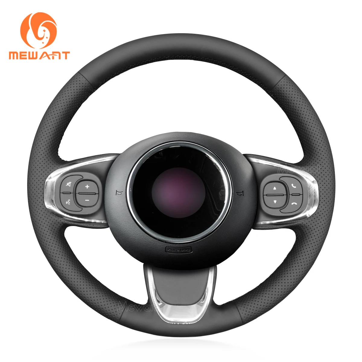 MEWANT черная крышка рулевого колеса из искусственной кожи для Fiat 500 2015-2021 500C 2016 2017 2018 2019 2020-2021 автомобильные аксессуары
MEWANT черная крышка рулевого колеса из искусственной кожи для Fiat 500 2015-2021 500C 2016 2017 2018 2019 2020-2021 автомобильные аксессуары