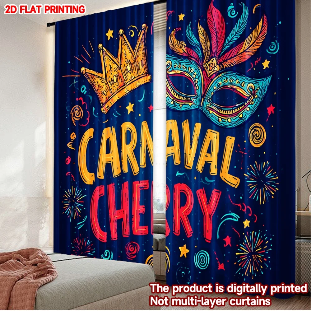 2D flat printing 2pcs Curtain Party Curtain Carnival Crown and Mask Digital Printed Polyester Drapes Seasonal Party & Holiday
2D flat printing 2pcs Curtain Party Curtain Carnival Crown and Mask Digital Printed Polyester Drapes Seasonal Party & Holiday