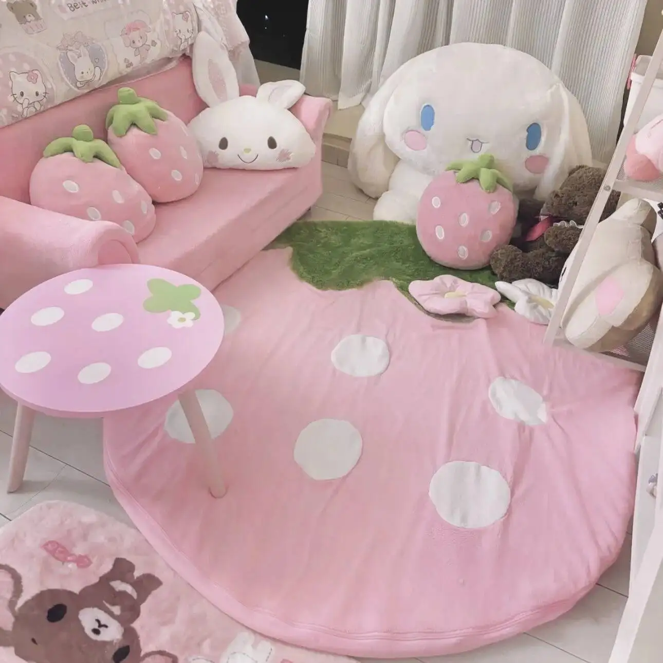 Cute Strawberry Plush Carpet Plush Seat Cushion Sofa Office Chair Cushion Soft Floor Mat Home Decor Non-slip Washable
Cute Strawberry Plush Carpet Plush Seat Cushion Sofa Office Chair Cushion Soft Floor Mat Home Decor Non-slip Washable