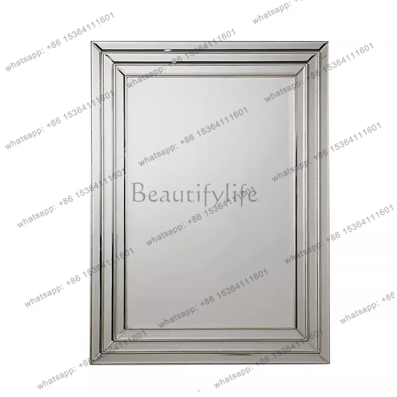 European bathroom mirror wall-mounted washstand square mirror customization
European bathroom mirror wall-mounted washstand square mirror customization