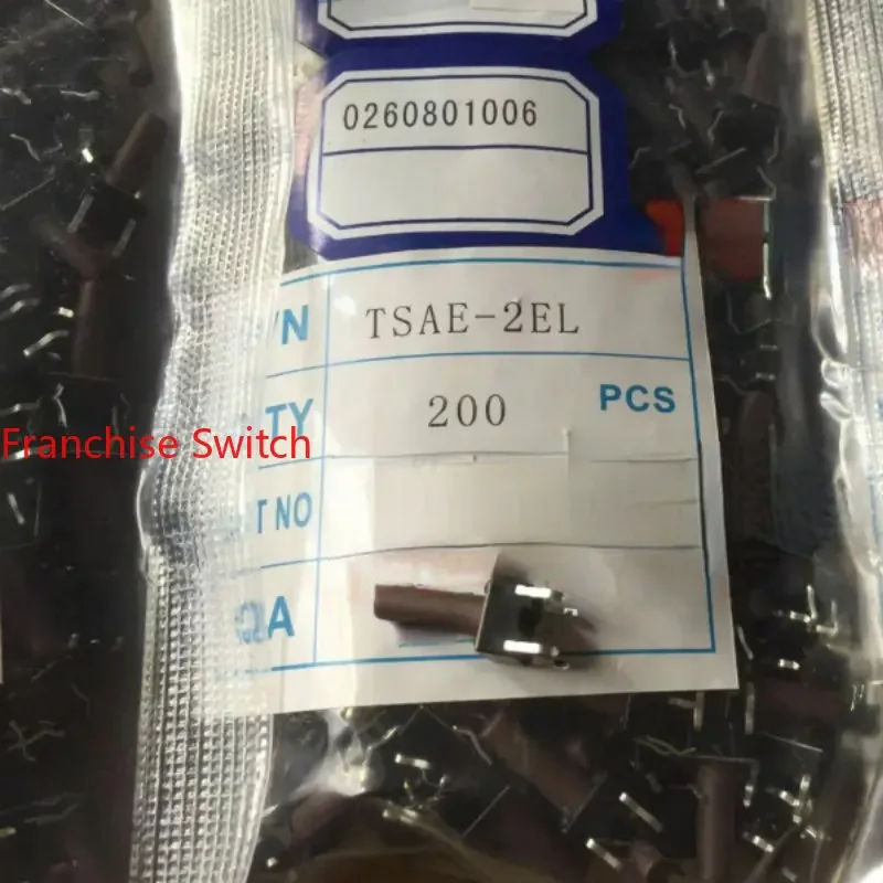 50PCS TSAE-2EL Original Light Touch Switch 6*6*13MM Vertical 4-pin Micro Button Copper Pin 160G
50PCS TSAE-2EL Original Light Touch Switch 6*6*13MM Vertical 4-pin Micro Button Copper Pin 160G