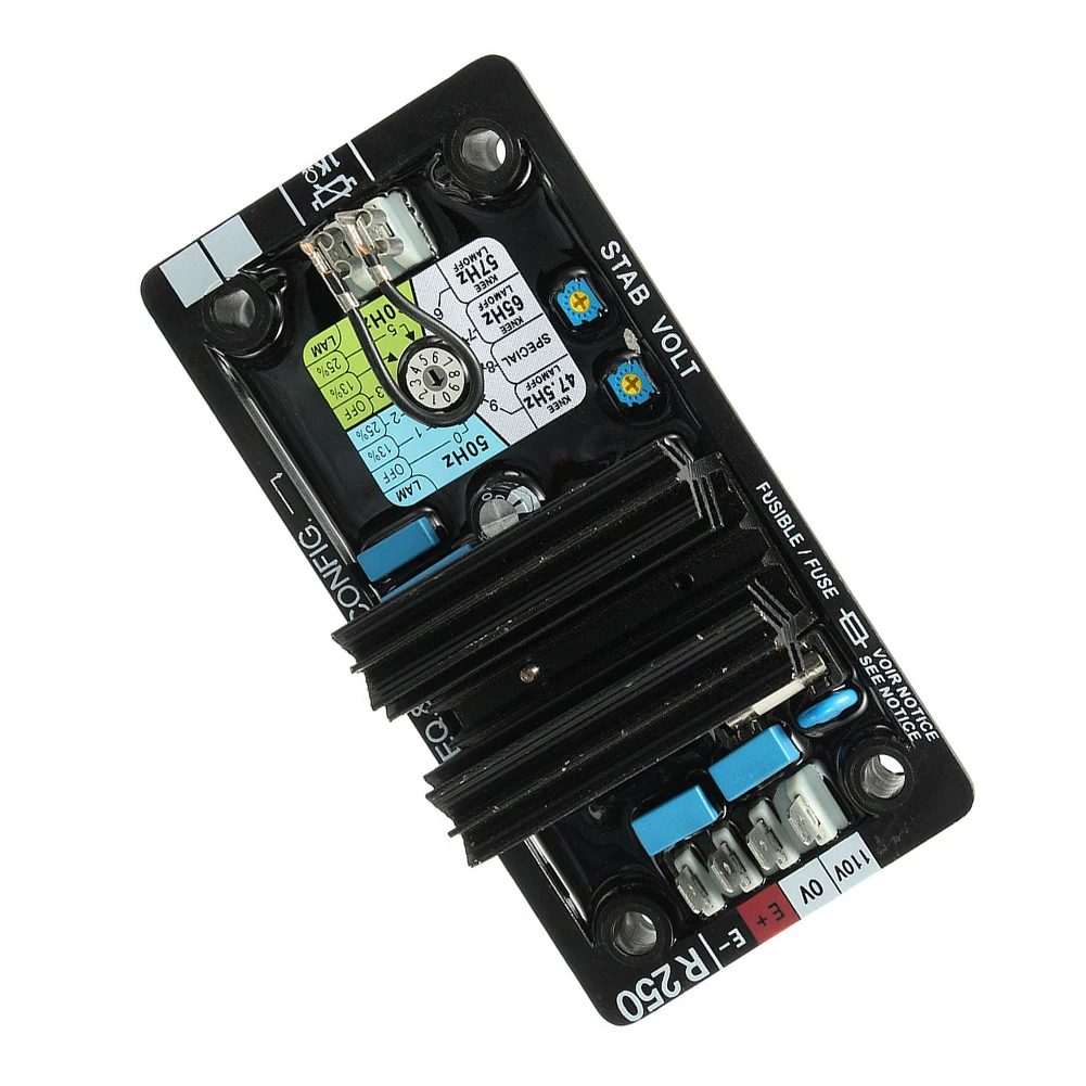 Fuse Protection Generator Maintenance AVR R250 AVR Controls Module Transistor Controlled Power Voltage Regulation
Fuse Protection Generator Maintenance AVR R250 AVR Controls Module Transistor Controlled Power Voltage Regulation