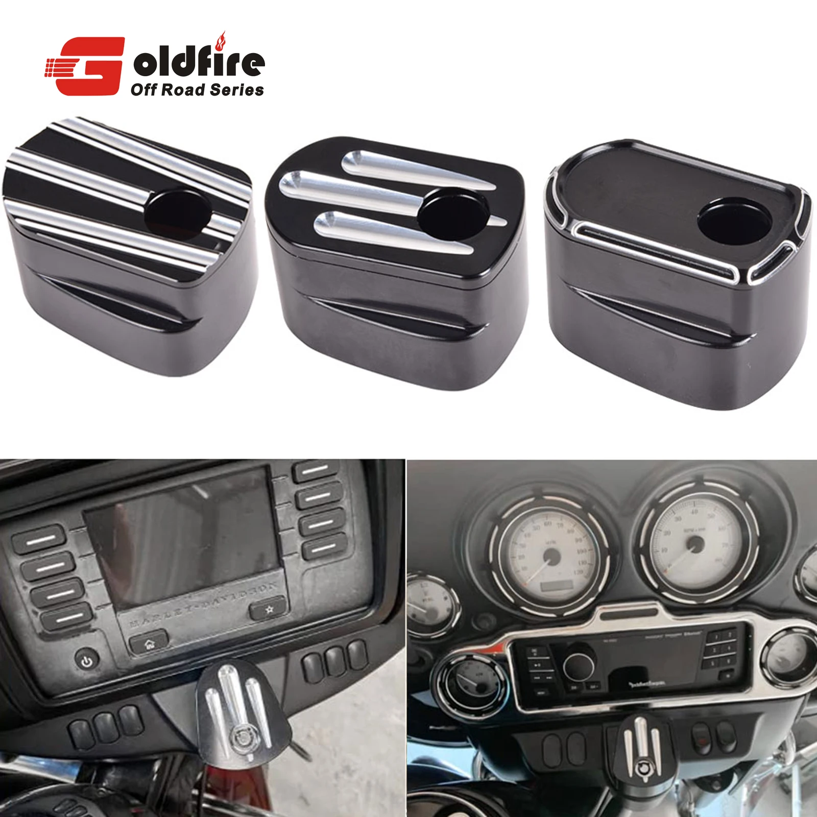 Motorcycle CNC Ignition Switch Cover Accessory Chrome Edge Cut Billet Aluminum Compatible for Harley Electra Street Glide
Motorcycle CNC Ignition Switch Cover Accessory Chrome Edge Cut Billet Aluminum Compatible for Harley Electra Street Glide