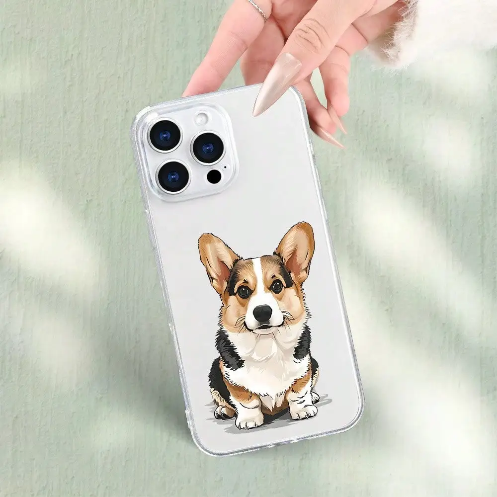 Adorable Corgi Design Transparent Phone Cover, Compatible With For Iphone Models 16/15/14/13/12/11/7/8/Xr/Xs/Plus/Pro/Pro Max, A
Adorable Corgi Design Transparent Phone Cover, Compatible With For Iphone Models 16/15/14/13/12/11/7/8/Xr/Xs/Plus/Pro/Pro Max, A