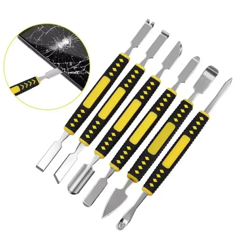 Hardened Claw Nail Double Headed Pry Bar 6-in-1 Disassembly Battery Screen Frame Flat Pry Bar Injection Molding Repair Tool
Hardened Claw Nail Double Headed Pry Bar 6-in-1 Disassembly Battery Screen Frame Flat Pry Bar Injection Molding Repair Tool