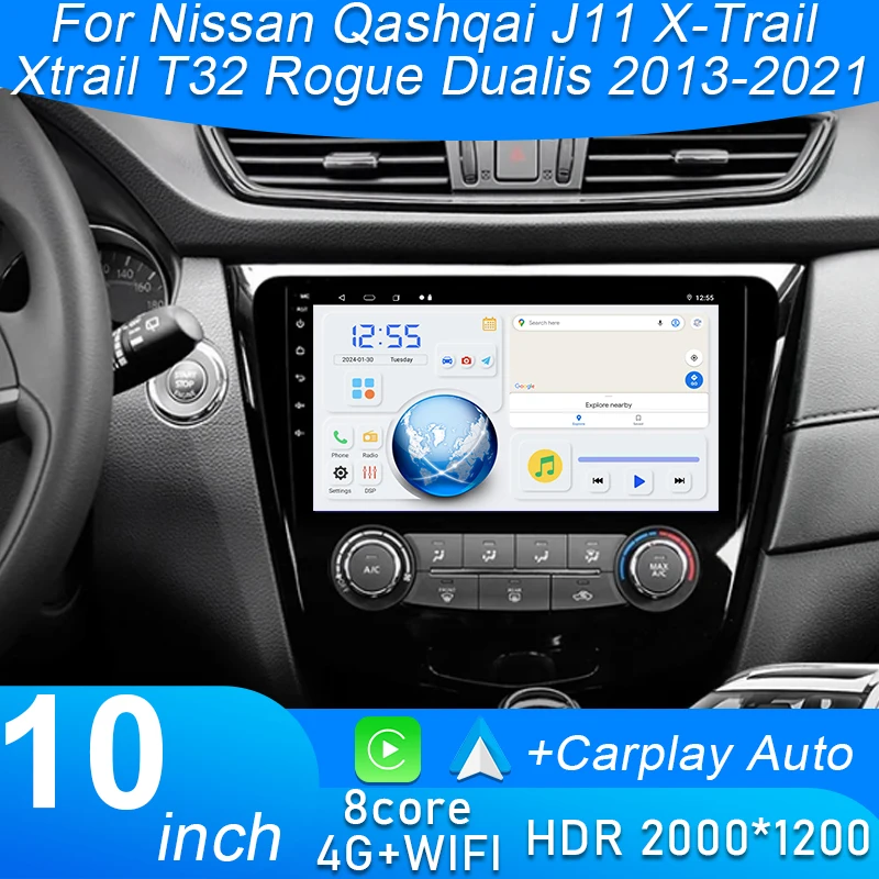 Android Car Radio Player For Nissan Qashqai J11 X-Trail Xtrail T32 Rogue Dualis 2013-2021 Support OEM BOSE 360 Auto Carpaly 4G
Android Car Radio Player For Nissan Qashqai J11 X-Trail Xtrail T32 Rogue Dualis 2013-2021 Support OEM BOSE 360 Auto Carpaly 4G