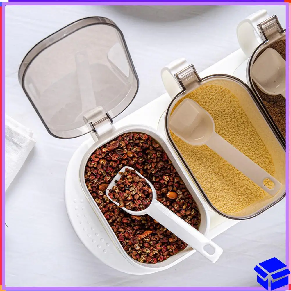 Reliable Seasoning Box Set Seasoning Storage Container With Spoon Airtight Spice Box Condiment Jars For Spice Salt Sugar Box
Reliable Seasoning Box Set Seasoning Storage Container With Spoon Airtight Spice Box Condiment Jars For Spice Salt Sugar Box