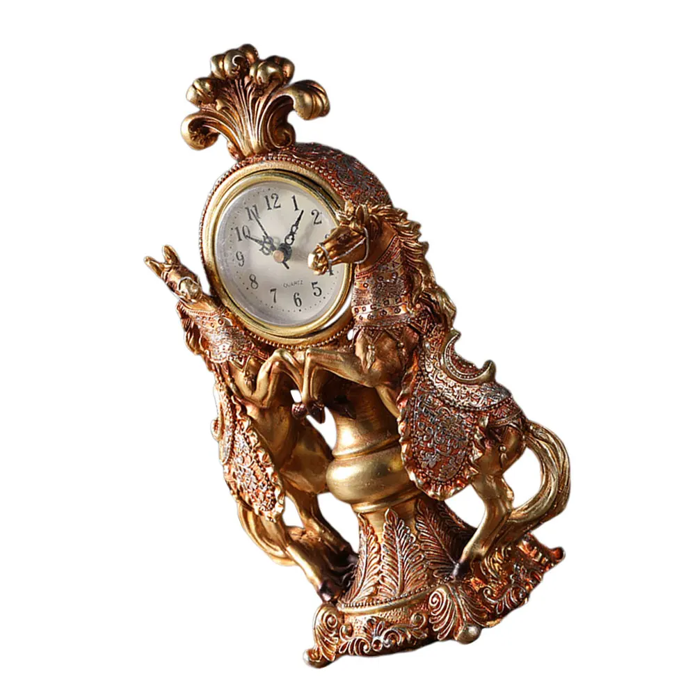 Auspicious Horse Clock Vintage Resin Desktop Decor Home Office Ornament Clear Large Scale Easy Read Retro Style Gift
Auspicious Horse Clock Vintage Resin Desktop Decor Home Office Ornament Clear Large Scale Easy Read Retro Style Gift