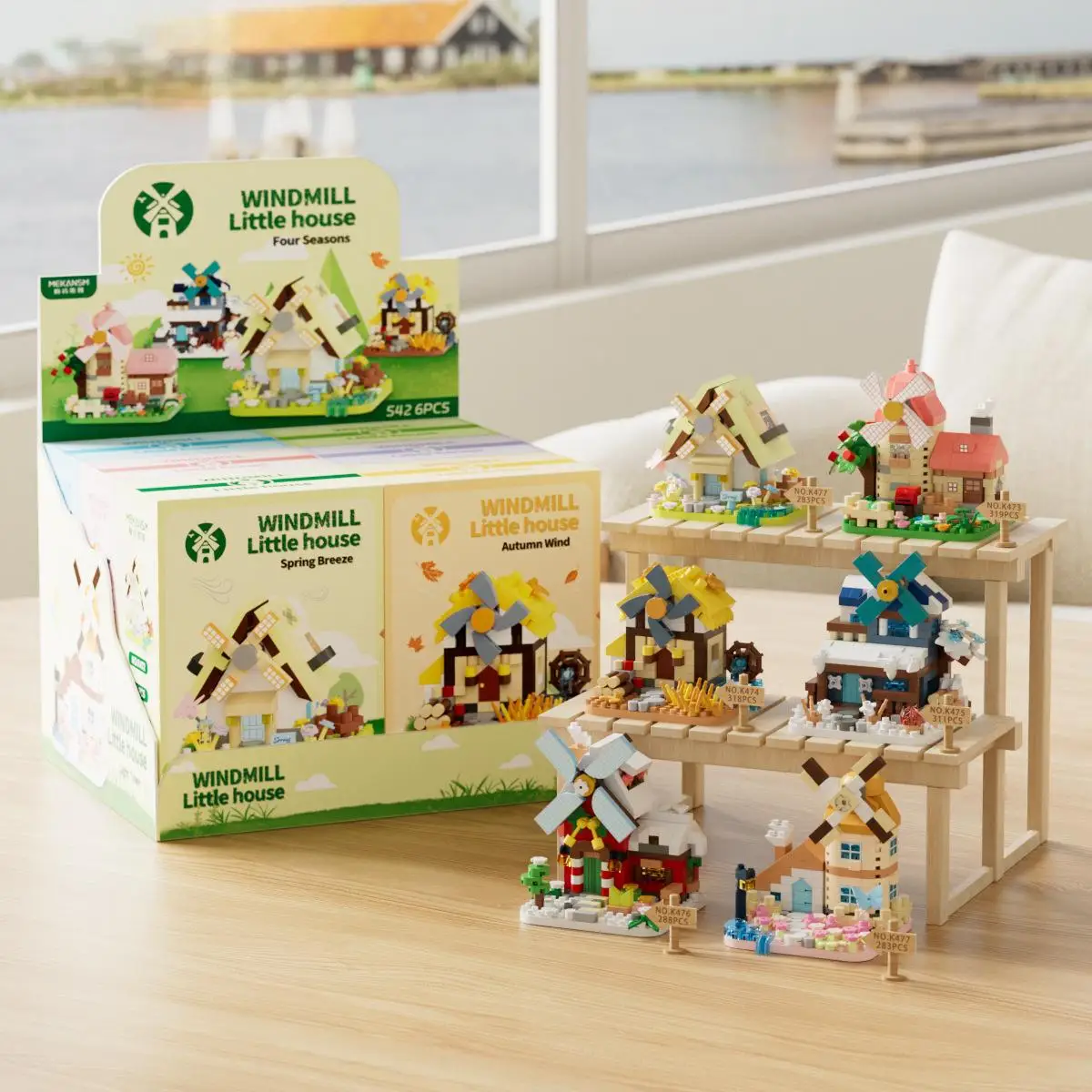 OUZEY 14+ Windmill House Building Blocks Set, DIY Street View Architecture Model Kits, Educational Creative Gift for Teens
OUZEY 14+ Windmill House Building Blocks Set, DIY Street View Architecture Model Kits, Educational Creative Gift for Teens