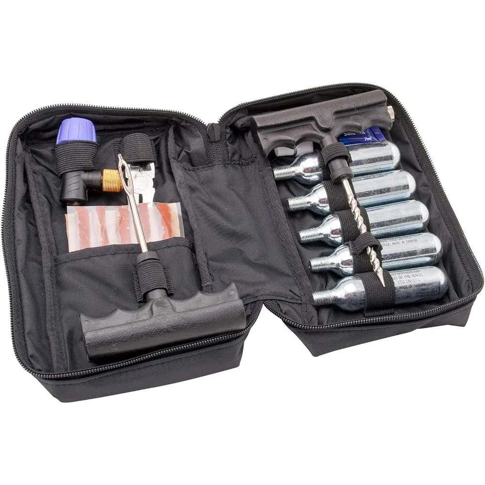 CO2 Flat Tire Repair Kit for Motorcycle ATV UTV Tubeless
CO2 Flat Tire Repair Kit for Motorcycle ATV UTV Tubeless