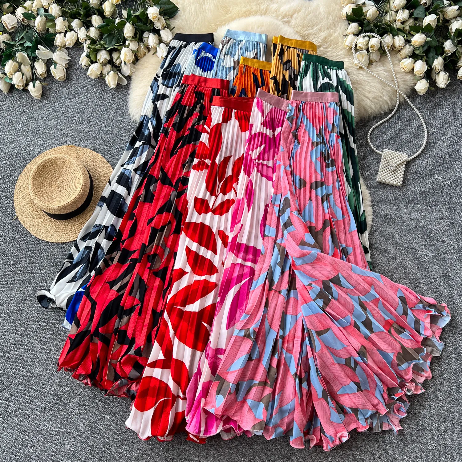 Women Skirts Mid Length Skirt A Line High Waist Slim Fit Print Floral Pleated Elegant Splice Y2k Streetwear Work Summer 2026
Women Skirts Mid Length Skirt A Line High Waist Slim Fit Print Floral Pleated Elegant Splice Y2k Streetwear Work Summer 2026